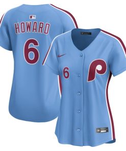 Ryan Howard Philadelphia Phillies Nike Women's Alternate Limited Jersey - Light Blue/White