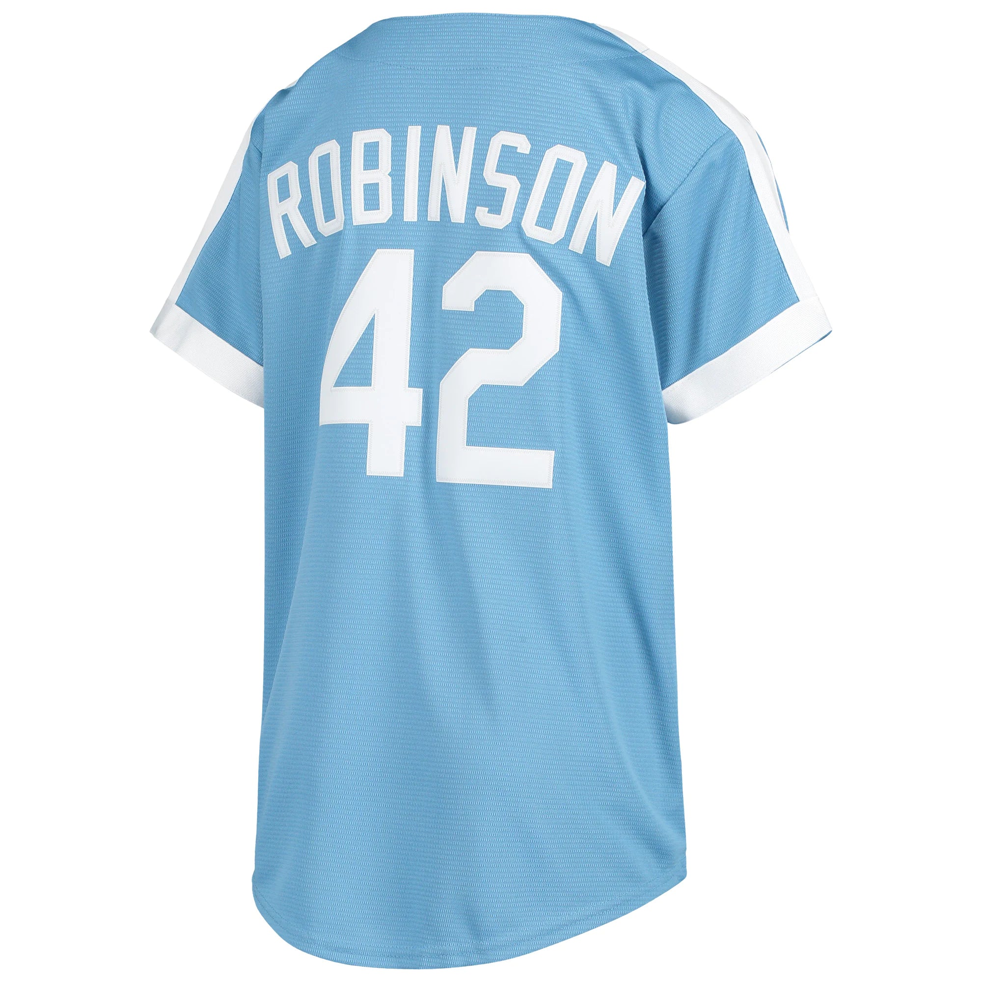 Jackie Robinson Brooklyn Dodgers Nike Youth Alternate Cooperstown Collection Player Jersey - Light Blue - Image 3