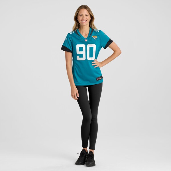 Esezi Otomewo Jacksonville Jaguars Nike Women's Game Jersey - Teal - Image 4