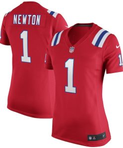 Cam Newton New England Patriots Nike Women's Alternate Game Jersey - Red/Navy