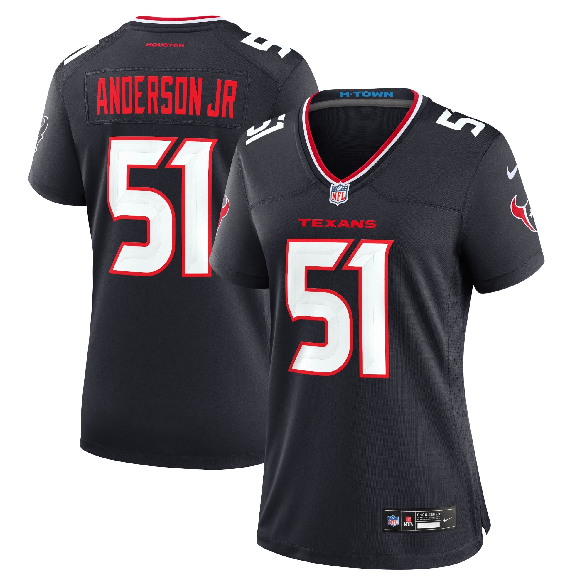 Will Anderson Jr. Houston Texans Nike Women's Alternate Game Jersey - Red - Image 5