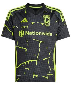 Alternative view of Columbus Crew adidas Youth 2025 The Goosebumps Kit Replica Custom Jersey - Black