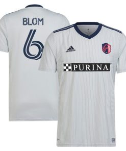 Njabulo Blom St. Louis City SC adidas 2024 The Spirit Kit Replica Jersey - Gray