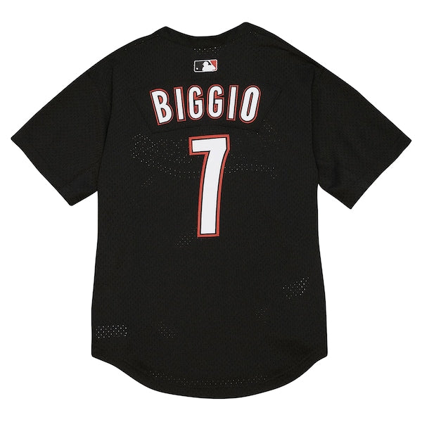 Craig Biggio Houston Astros Profile Big & Tall Cooperstown Collection Mesh Batting Practice Jersey - Black - Image 3