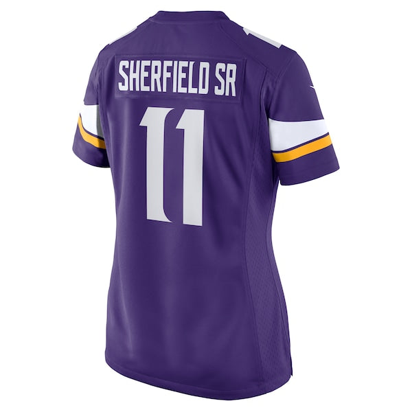 Trent Sherfield Sr. Minnesota Vikings Nike Women's Game Jersey - Purple - Image 3