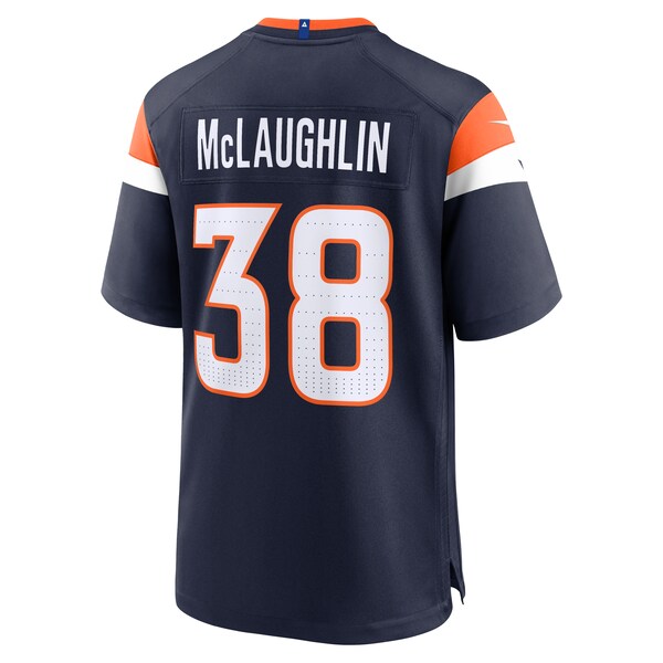 Jaleel McLaughlin Denver Broncos Nike Alternate Game Jersey - Navy/White/Orange - Image 12