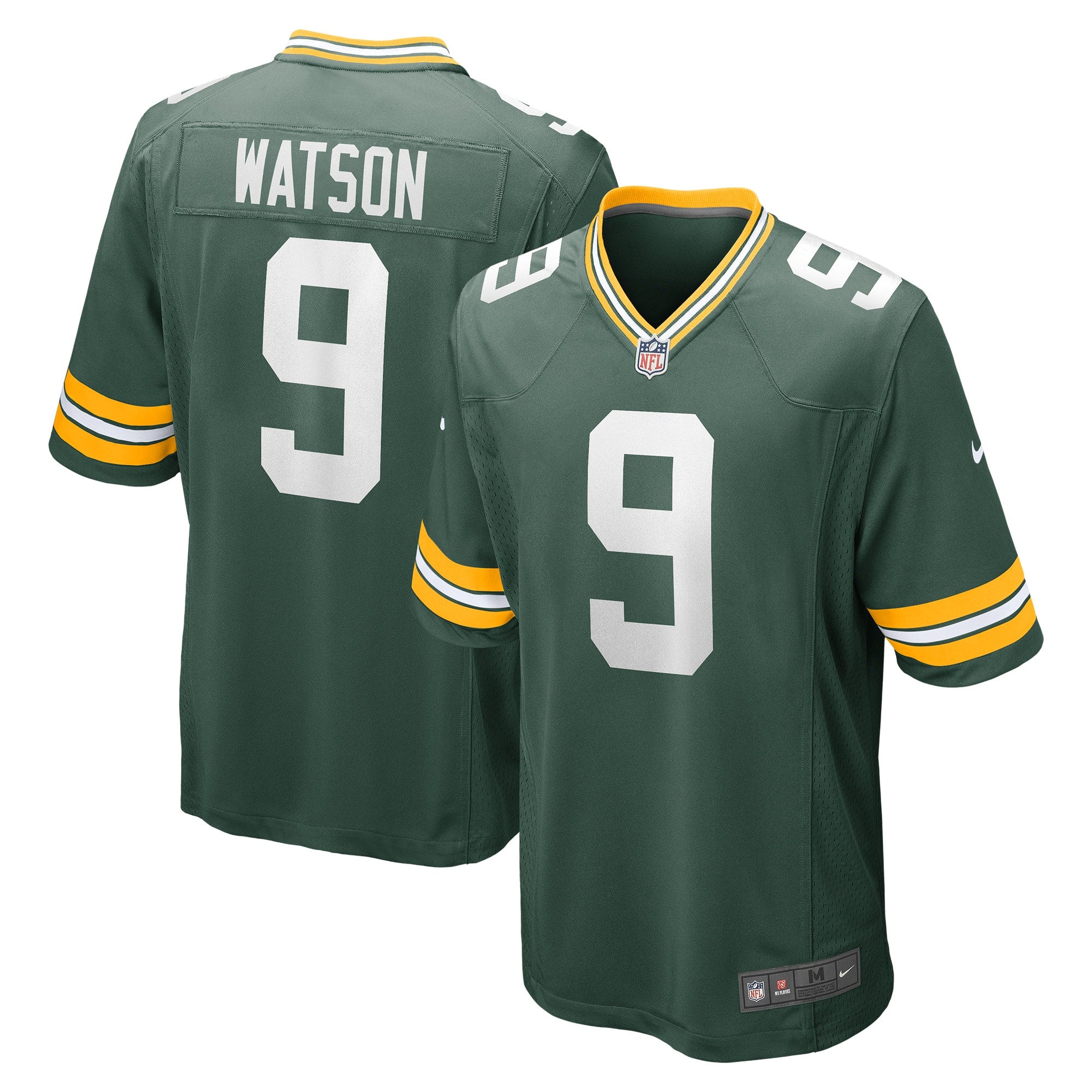 Christian Watson Green Bay Packers Nike Game Jersey - White/Green - Image 5
