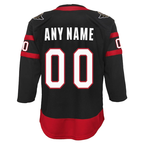 Ottawa Senators Youth Home Custom Premier Jersey - Black - Image 3