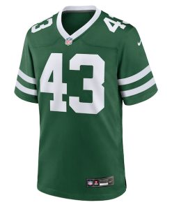 Alternative view of Cam Jones New York Jets Nike Team Game Jersey - Legacy Green