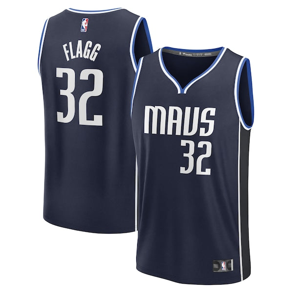 Cooper Flagg Dallas Mavericks 2025 NBA Draft First Round Pick Fast Break Replica Jersey - Statement Edition - Navy