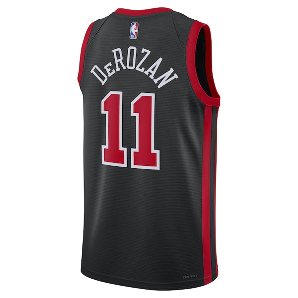 DeMar DeRozan Chicago Bulls Nike Unisex 2023/24 Swingman Jersey - Black - City Edition - Image 3