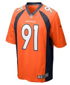Alternative view of Matt Henningsen Denver Broncos Nike Game Player Jersey - Orange