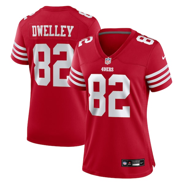 Ross Dwelley San Francisco 49ers Nike Women's Team Game Jersey - Scarlet