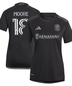 Shaq Moore Nashville SC adidas Women's 2024 Man In Black Kit Replica Player Jersey - Black