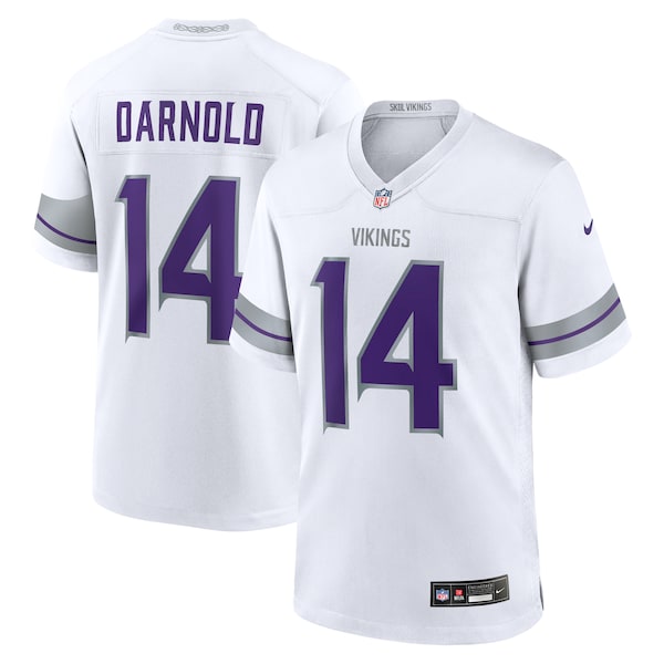 Sam Darnold Minnesota Vikings Nike Alternate Game Player Jersey - White - Image 2