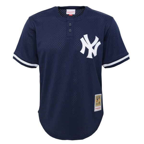 Derek Jeter New York Yankees Youth Cooperstown Collection?Mesh Batting Practice Jersey - Navy - Image 2