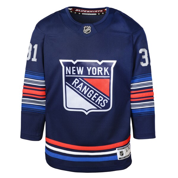 Igor Shesterkin New York Rangers Youth Alternate Premier Player Jersey - Navy - Image 2