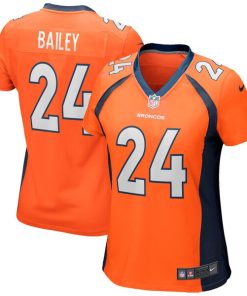 Alternative view of Champ Bailey Denver Broncos Nike Women's Game Retired Player Jersey - Orange/Navy