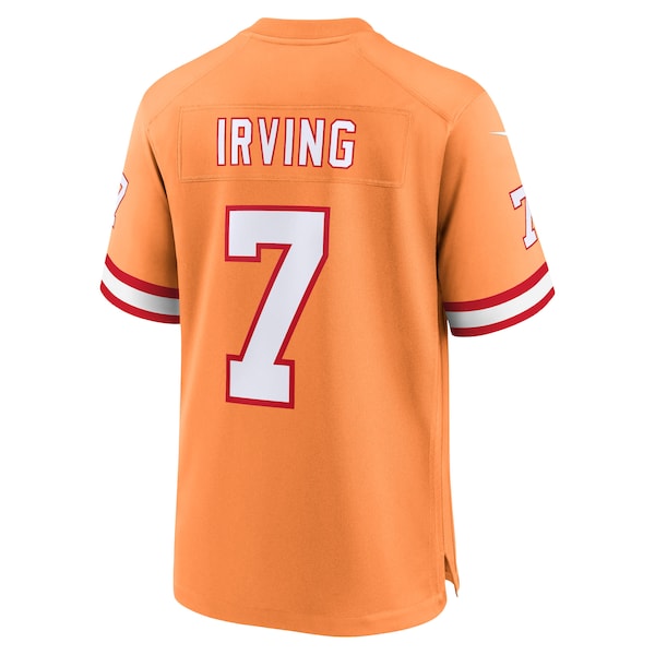 Bucky Irving Tampa Bay Buccaneers Nike 50th Season Game Jersey - Creamsicle/White/Red - Image 4