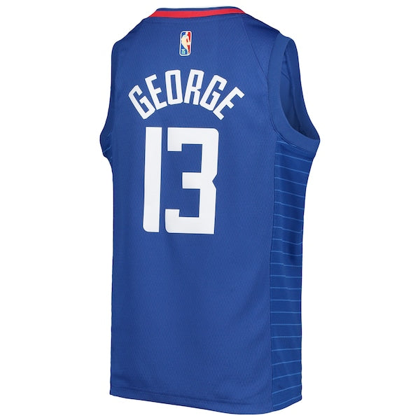 Paul George LA Clippers Nike Youth 2021/22 Diamond Swingman Jersey - Icon Edition - Royal - Image 3