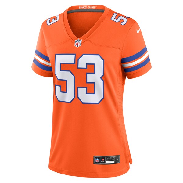 Randy Gradishar Denver Broncos Nike Women's Mile High Collection 1977 Throwback Retired Player Game Jersey - Orange - Image 2