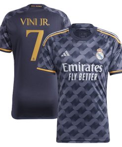 Vinicius Junior Los Merengues adidas 2023/24 Away Replica Player Jersey - Navy