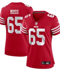 Drew Moss San Francisco 49ers Nike Women's Team Game Jersey -  Scarlet