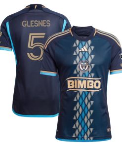 Jakob Glesnes Philadelphia Union adidas 2024 The XV Kit Authentic Player Jersey?¨C Navy
