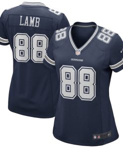 CeeDee Lamb Dallas Cowboys Nike Women's Game Jersey - Navy/White