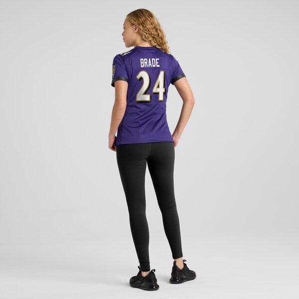 Beau Brade Baltimore Ravens Nike Women's Game Jersey - Purple - Image 5