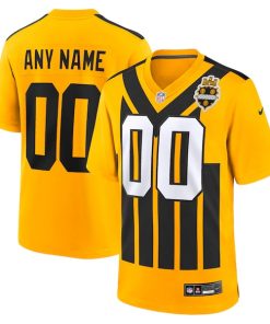 Pittsburgh Steelers Nike Alternate 1933 Throwback Game Custom Jersey - Gold/Black