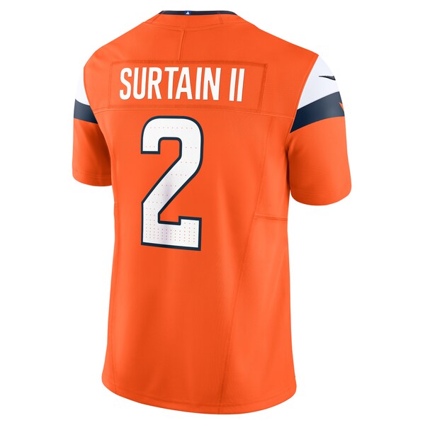 Patrick Surtain II Denver Broncos Nike Vapor F.U.S.E. Limited Jersey - Orange/Navy - Image 4