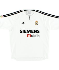 Alternative view of Zidane Los Merengues Adidas 2003-04 Home Jersey - White