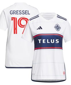 Julian Gressel Vancouver Whitecaps FC adidas Women's 2024 Bloodlines Replica Player Jersey - White