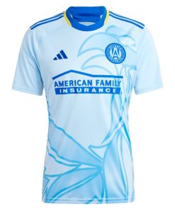 Alternative view of Atlanta United FC adidas 2024 The Resurgens Kit Replica Custom Jersey - Light Blue