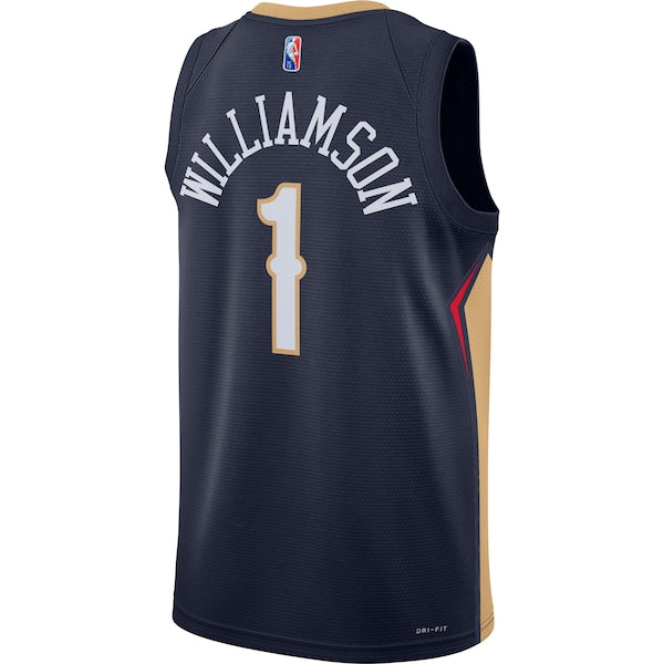 Zion Williamson New Orleans Pelicans Nike 2021/22 Diamond Swingman Jersey - Icon Edition - Navy - Image 2