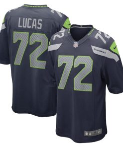 Abraham Lucas Seattle Seahawks Nike Game Player Jersey - College Navy