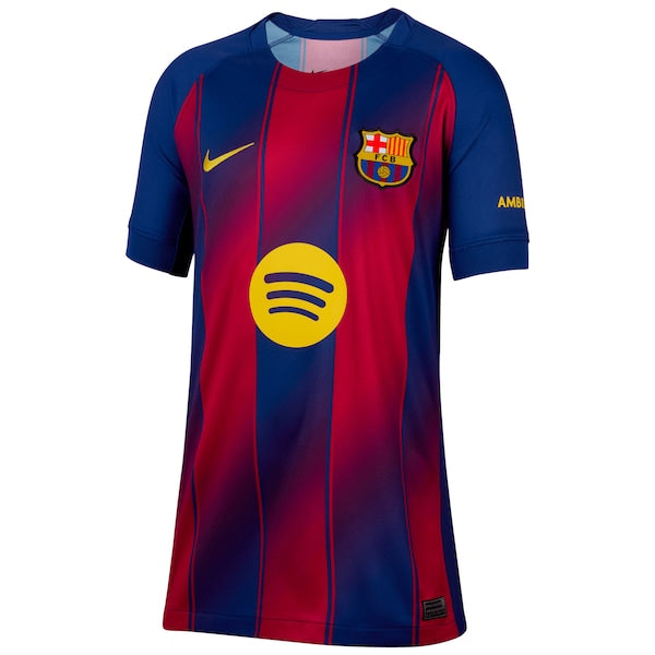 Barcelona Nike Youth 2025/26 Home Replica Jersey - Blue - Image 2