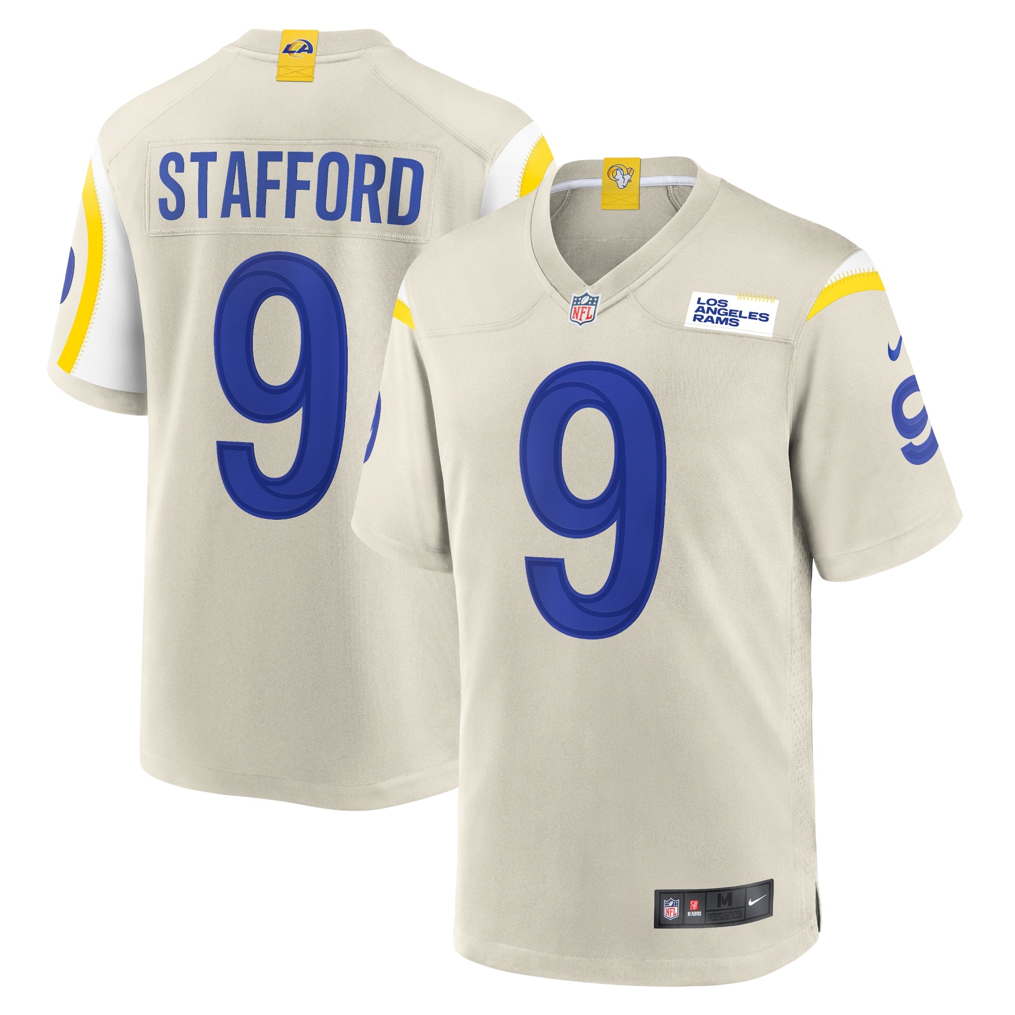 Matthew Stafford Los Angeles Rams Nike Alternate Game Jersey - White/Cream - Image 5