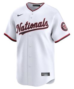 Alternative view of CJ Abrams Washington Nationals Nike Home Limited Player Jersey - White
