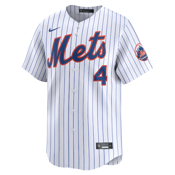 Francisco Alvarez New York Mets Nike Home Limited Player Jersey - White - Image 2