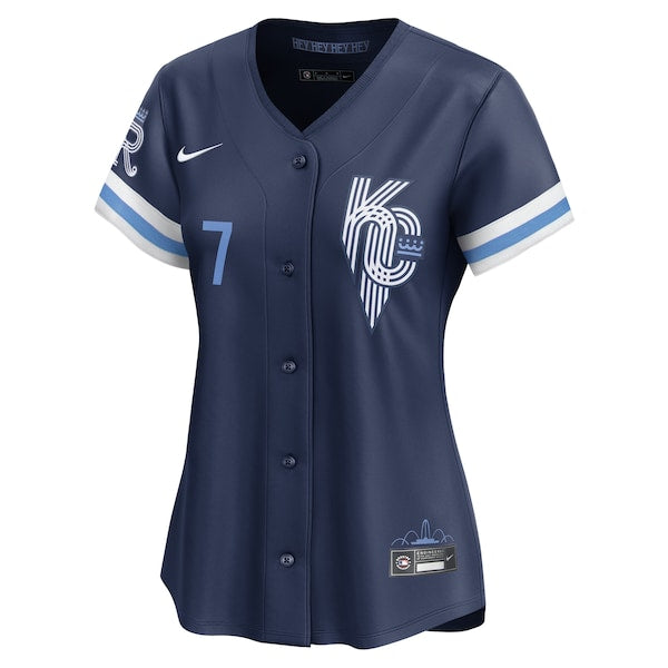 Bobby Witt Jr. Kansas City Royals Nike Women's City Connect Limited Player Jersey - Navy - Image 2