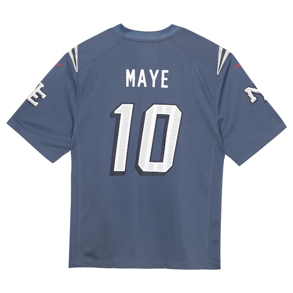 Drake Maye New England Patriots Nike Preschool 2025 Rivalries Collection Game Jersey - Storm Blue - Image 3