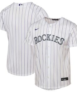 Colorado Rockies Nike Youth Home Replica Jersey - White