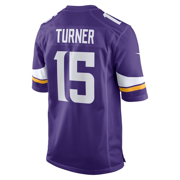 Dallas Turner Minnesota Vikings Nike Game Jersey - Purple - Image 3