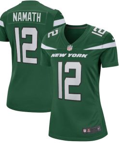 Alternative view of Joe Namath New York Jets Nike Women's Game Retired Player Jersey - Gotham Green/White