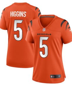 Alternative view of Tee Higgins Cincinnati Bengals Nike Women's Alternate Game Player Jersey - Orange/Black
