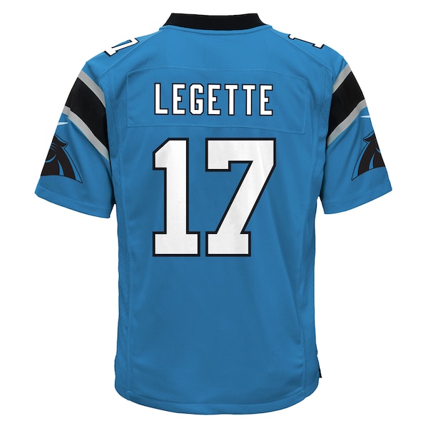 Xavier Legette Carolina Panthers Nike Youth Alternate Game Jersey - Blue/Black - Image 4