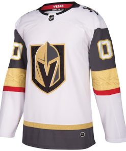 Alternative view of Vegas Golden Knights adidas Away Authentic Custom Jersey - White