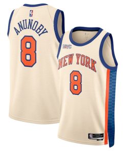 OG Anunoby New York Knicks Nike Unisex 2025/26 Swingman Jersey - Cream - City Edition